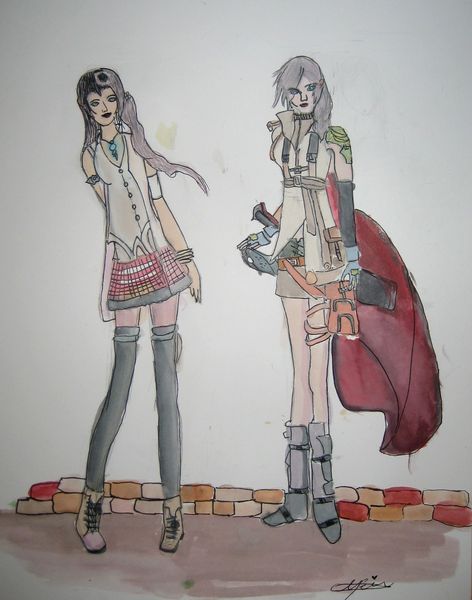 Art Studio PALETTE. Monika Feng Picture. Fine Art Paper Watercolour, Ink Design Clothes 