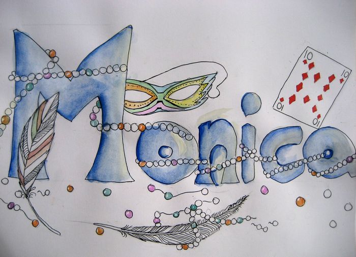 Art Studio PALETTE. Monika Feng Picture.  Watercolour, Ink Design Selfname 