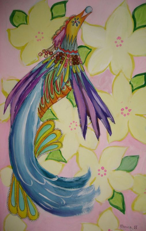 Art Studio PALETTE. Monika Feng Picture.   Dec. Art Birds 