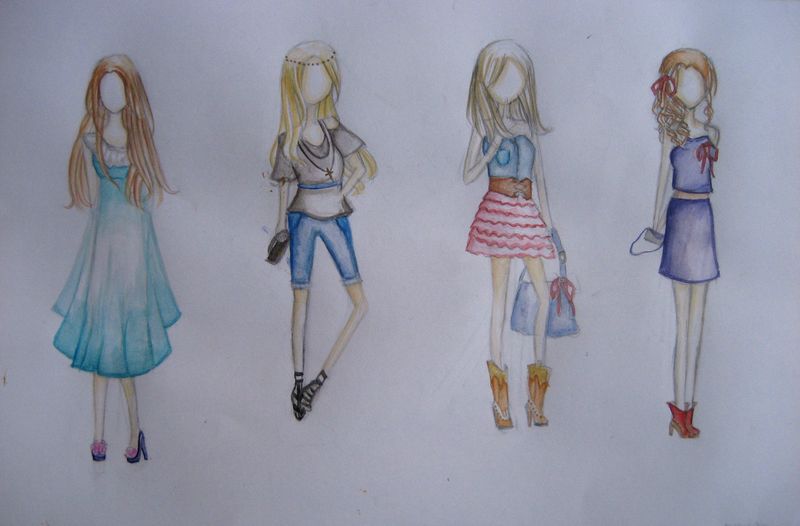 Art Studio PALETTE. Monika Feng Picture.   Design Clothes 