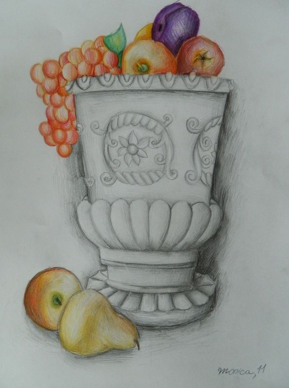 Art Studio PALETTE. Monika Feng Picture.  Coloured Pencil Still Life Still Life 