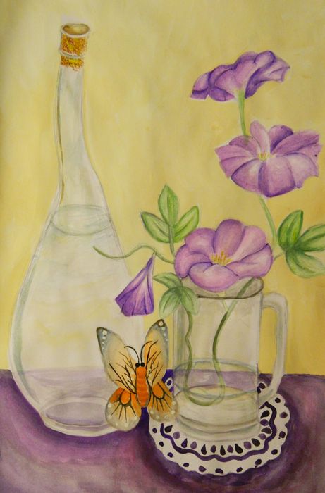 Art Studio PALETTE. Monika Feng Picture.  Watercolour Still Life Still Life 