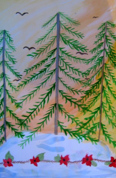 Art Studio PALETTE. Monika Feng Picture. Greeting Card    