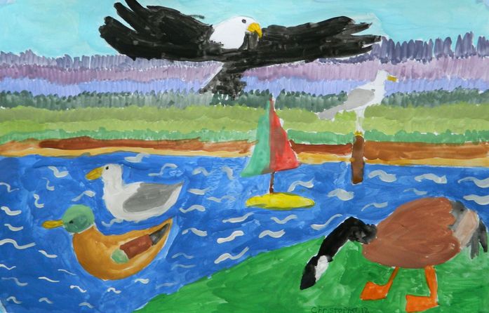 Art Studio PALETTE. Christopher Ballard Picture.   Animals Birds 