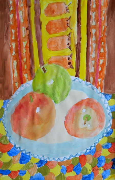 Art Studio PALETTE. Christopher Ballard Picture.  Tempera Still Life Still Life 