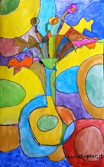 Art Studio PALETTE. Christopher Ballard Picture.  Marker, Tempera Still Life Still Life 