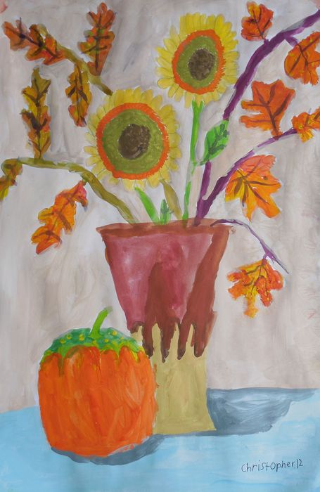 Art Studio PALETTE. Christopher Ballard Picture.  Tempera Still Life Still Life 