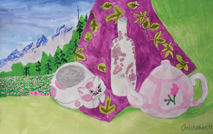 Art Studio PALETTE. Christopher Ballard Picture.   Still Life Still Life 