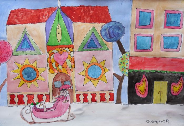 Art Studio PALETTE. Christopher Ballard Picture.   Holidays Christmas 