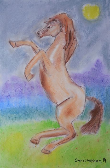 Art Studio PALETTE. Christopher Ballard Picture.  Pastel Animals Mix 