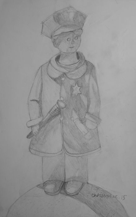 Art Studio PALETTE. Christopher Ballard Picture.  Pencil People Plaster Cast 