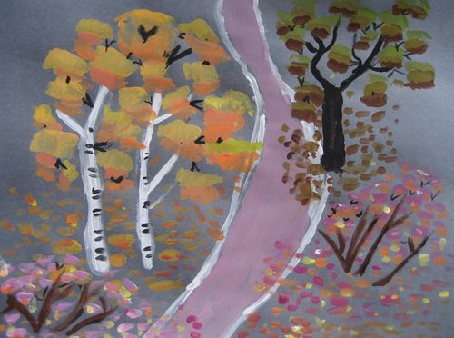 Art Studio PALETTE. Utae Kanauchi Picture.   Landscape Fall 