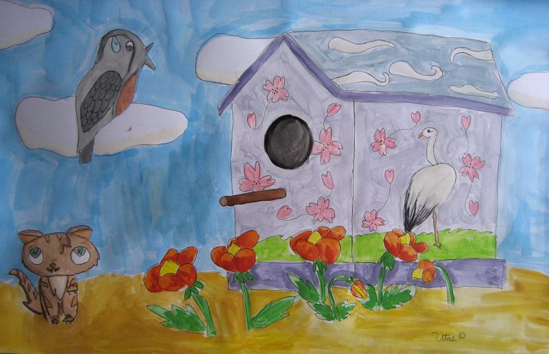 Art Studio PALETTE. Utae Kanauchi Picture.   Animals Mix 