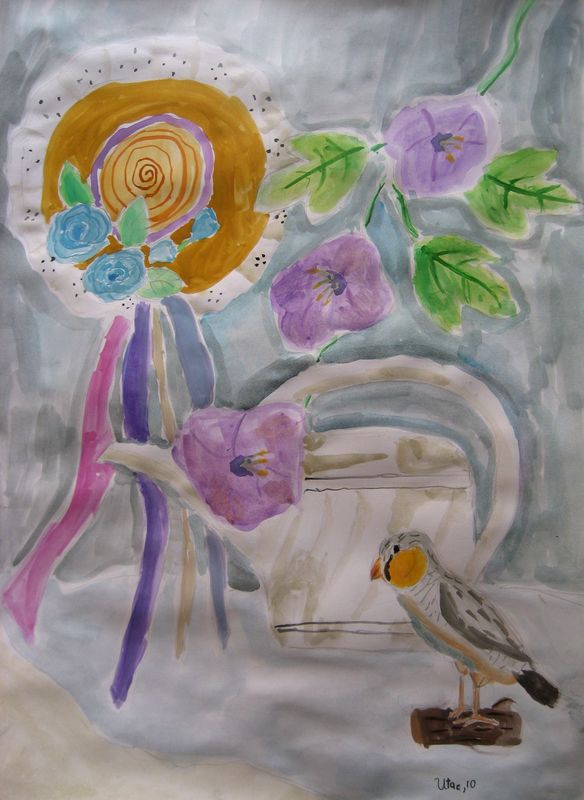 Art Studio PALETTE. Utae Kanauchi Picture.  Watercolour Still Life Still Life 