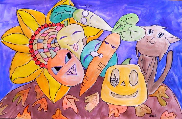 Art Studio PALETTE. Utae Kanauchi Picture.   Holidays Halloween 