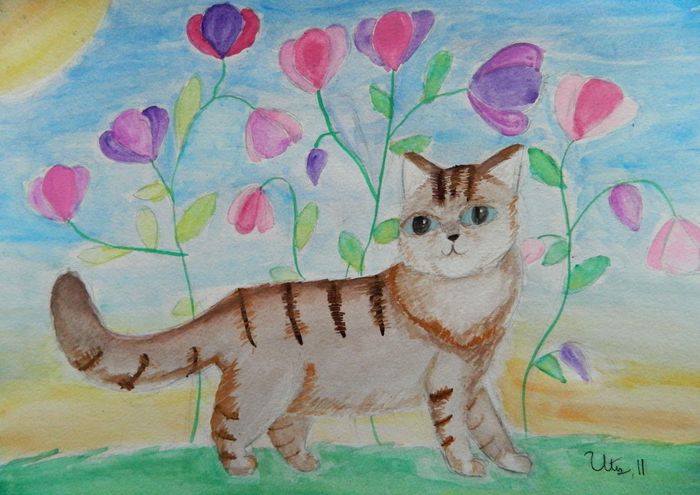 Art Studio PALETTE. Utae Kanauchi Picture.   Animals Cats 