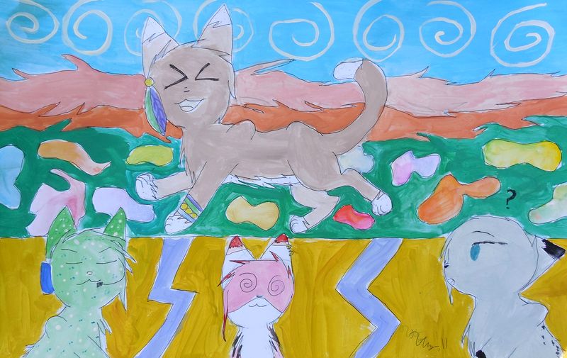 Art Studio PALETTE. Utae Kanauchi Picture.   Animals Cats 