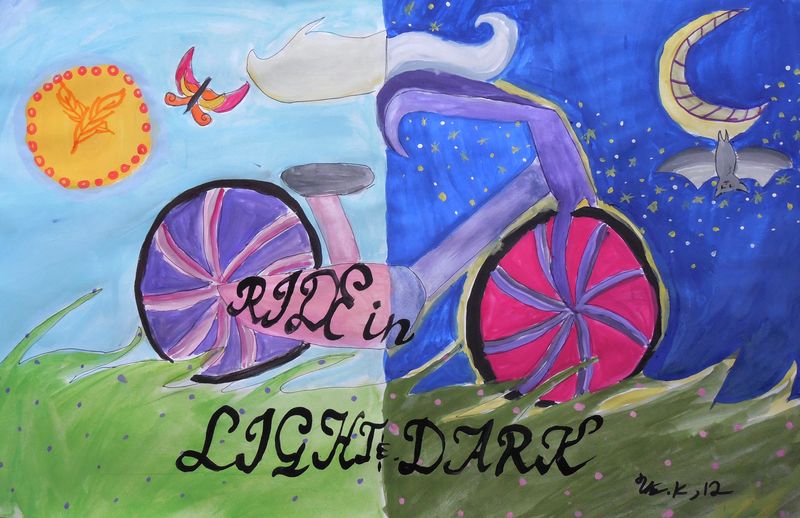 Art Studio PALETTE. Utae Kanauchi Picture.   Design Bicycle 