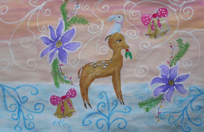 Art Studio PALETTE. Utae Kanauchi Picture.   Holidays Christmas 