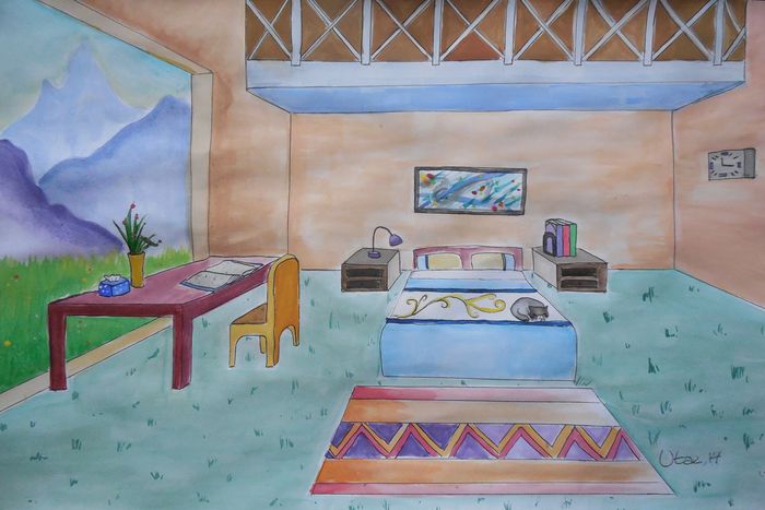 Art Studio PALETTE. Utae Kanauchi Picture.   Design Interior 