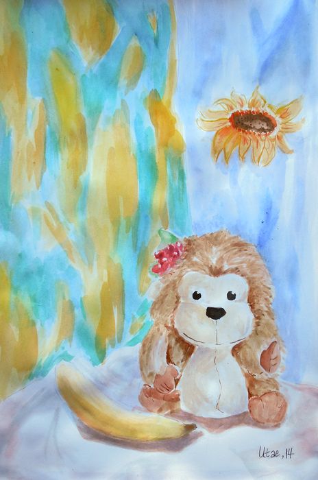 Art Studio PALETTE. Utae Kanauchi Picture.  Watercolour Still Life Still Life 