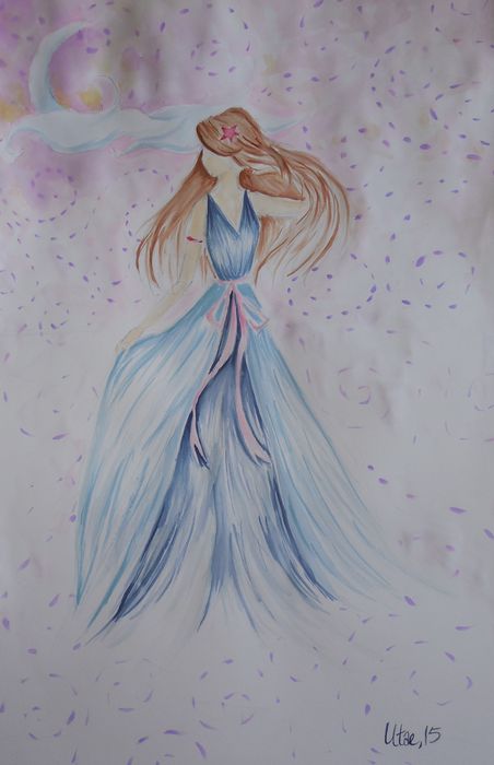 Art Studio PALETTE. Utae Kanauchi Picture.  Watercolour Design Clothes 