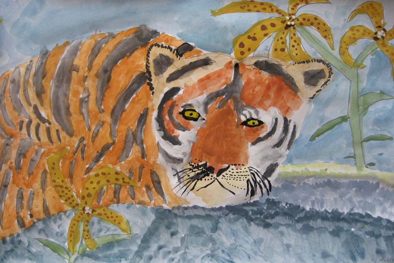 Art Studio PALETTE. Dima Likhachev Picture.   Animals Cats 