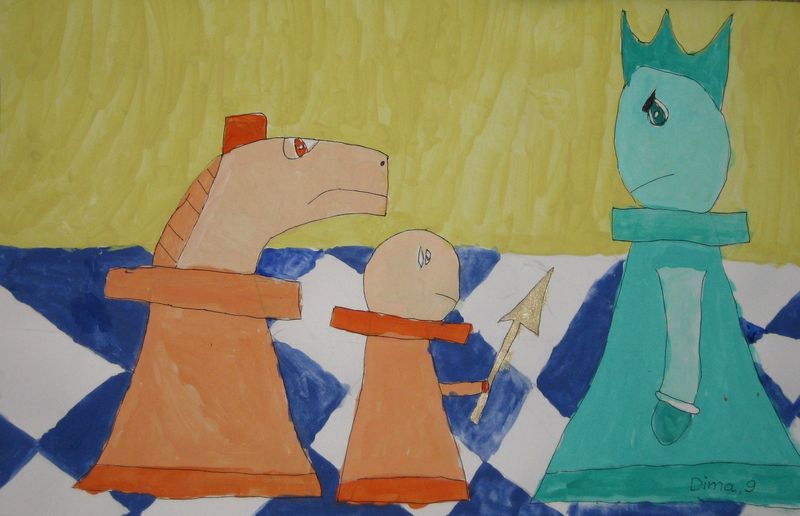 Art Studio PALETTE. Dima Likhachev Picture.   Fantasy Chess 