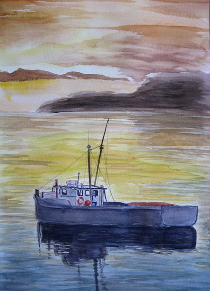 Art Studio PALETTE. Susan  Kuo Picture.  Watercolour   