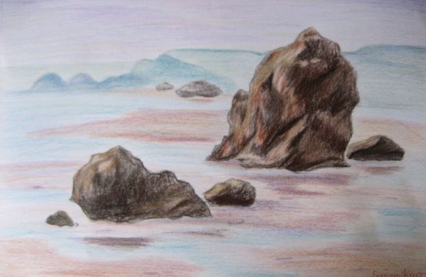 Art Studio PALETTE. Susan  Kuo Picture.  Coloured Pencil   