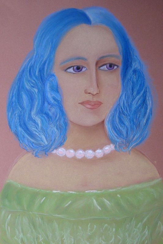 Art Studio PALETTE. Susan  Kuo Picture.  Pastel People People 