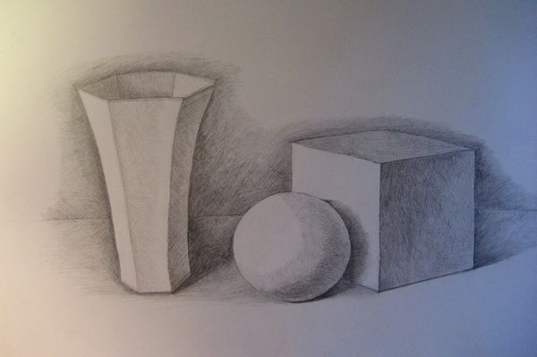 Art Studio PALETTE. Aaron Sham Picture.  Pencil Still Life Still Life 
