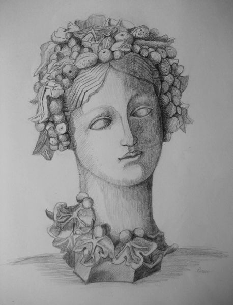 Art Studio PALETTE. Aaron Sham Picture.  Pencil People Plaster Cast 