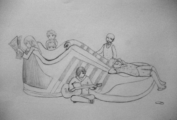 Art Studio PALETTE. Aaron Sham Picture.  Pencil Design Footwear 