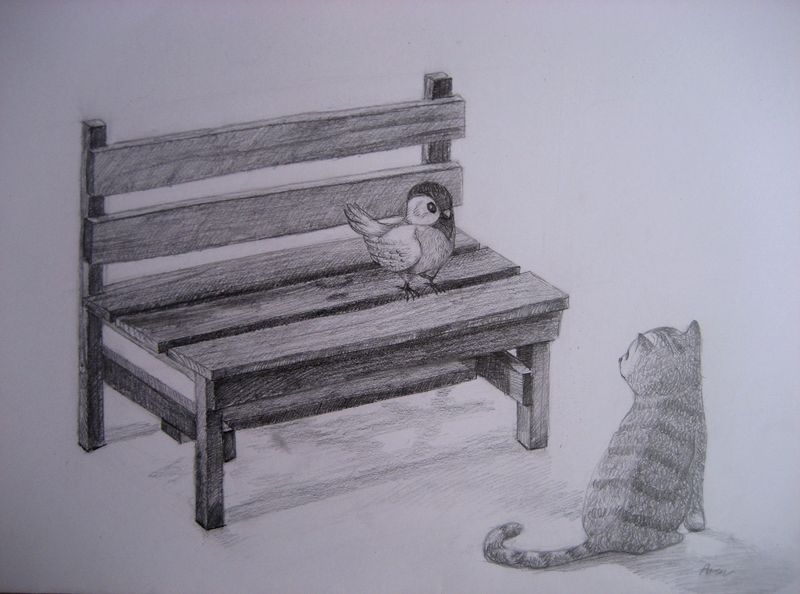 Art Studio PALETTE. Aaron Sham Picture.  Pencil Animals Mix 