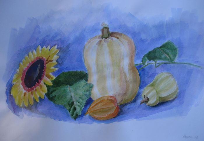 Art Studio PALETTE. Aaron Sham Picture.  Tempera Still Life Still Life 