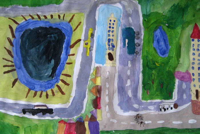 Art Studio PALETTE. Kamen Staykov Picture.   Landscape Cityscape 