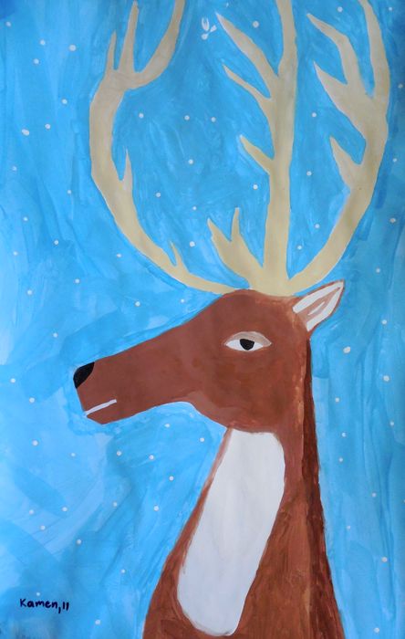 Art Studio PALETTE. Kamen Staykov Picture.  Tempera Animals Mix 