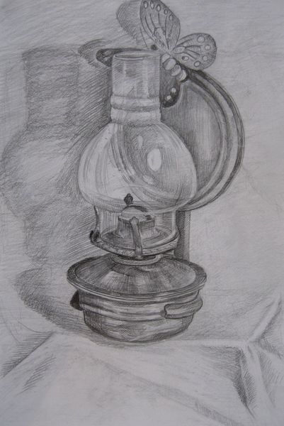 Art Studio PALETTE. Bogdan C. Picture.  Pencil Still Life Still Life 
