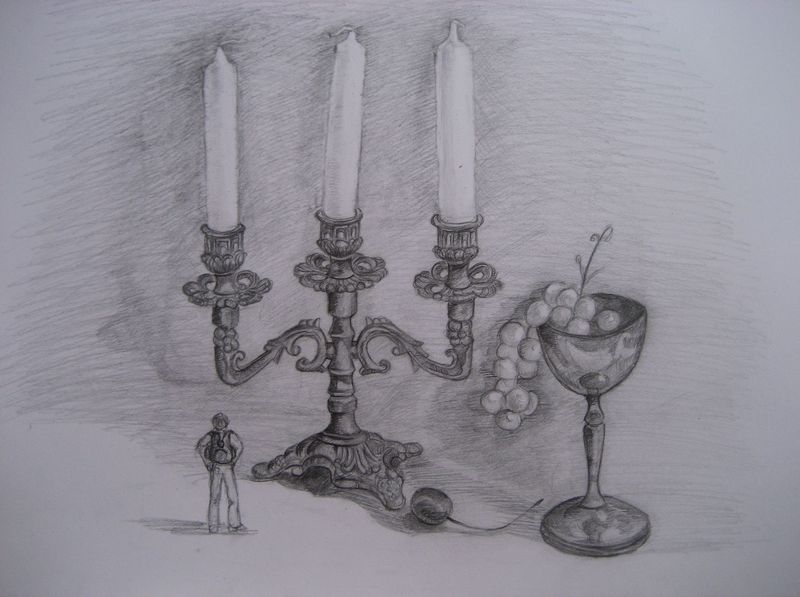 Art Studio PALETTE. Bogdan C. Picture.  Pencil Still Life Still Life 