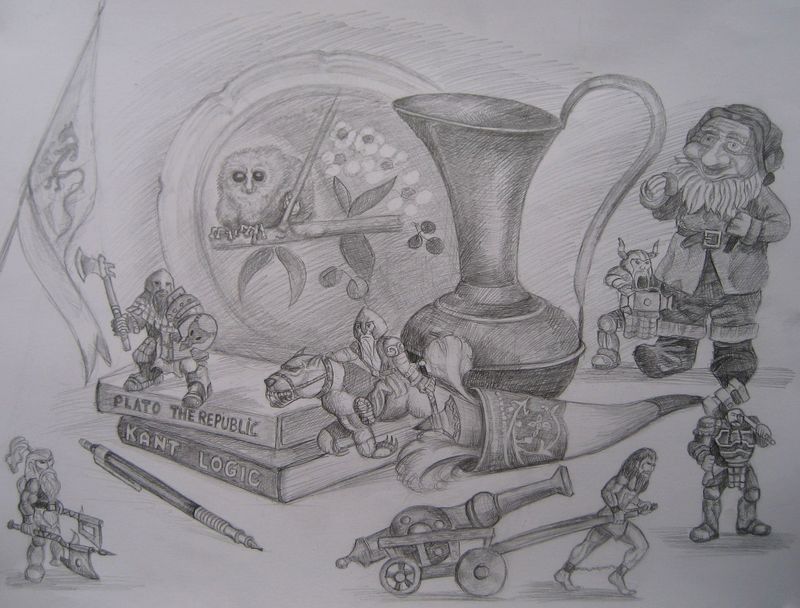 Art Studio PALETTE. Bogdan C. Picture.  Pencil Fantasy Imagenation 