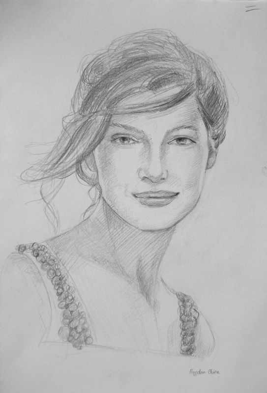 Art Studio PALETTE. Bogdan C. Picture.  Pencil People People 