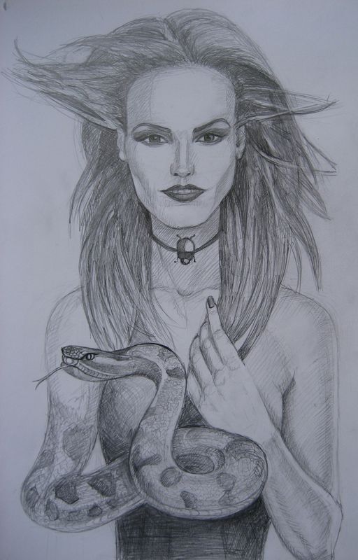 Art Studio PALETTE. Bogdan C. Picture.  Pencil People People 