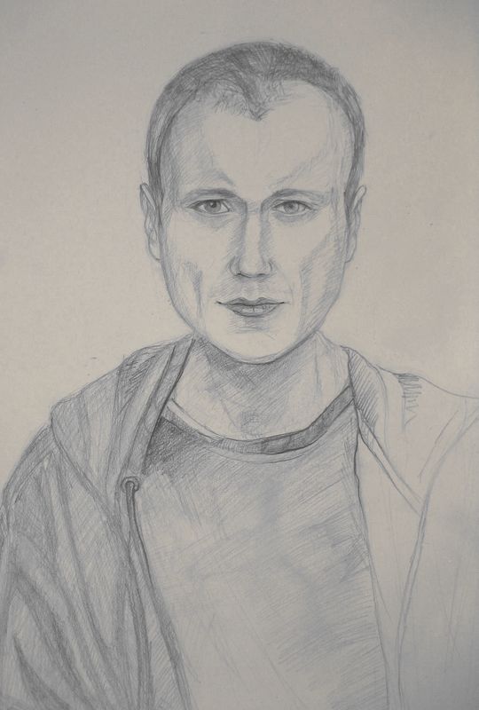 Art Studio PALETTE. Bogdan C. Picture.  Pencil People Selfportrait 