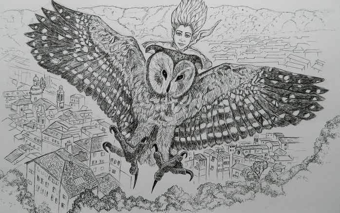 Art Studio PALETTE. Bogdan C. Picture.  Ink Fantasy Imagenation Freedom 