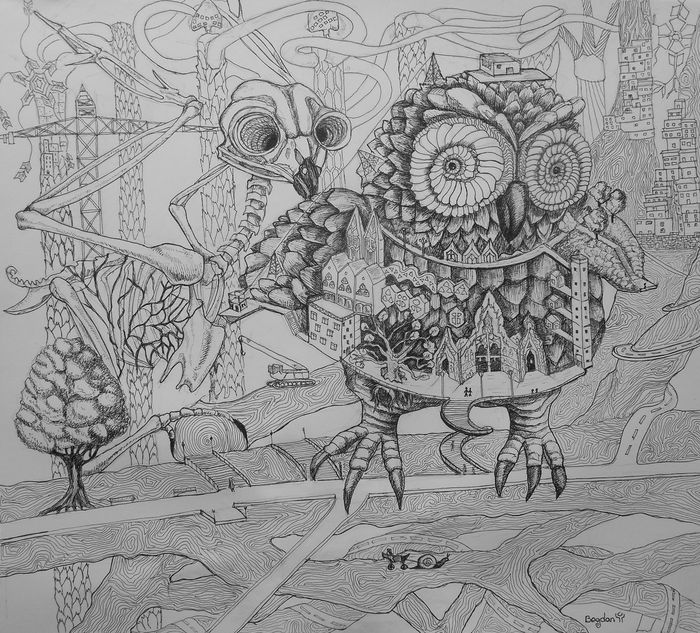 Art Studio PALETTE. Bogdan C. Picture.  Ink Fantasy Imagenation Helix 