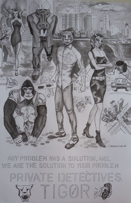 Art Studio PALETTE. Bogdan C. Picture.  Watercolour, Ink Fantasy Imagenation 