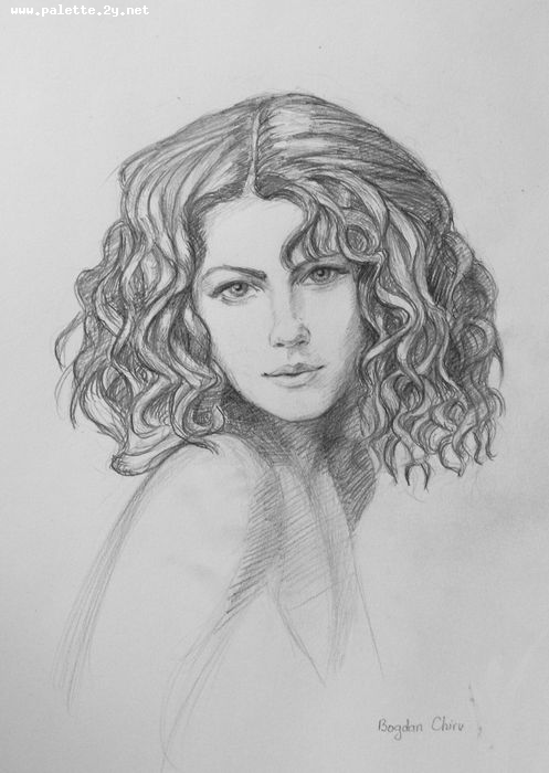 Art Studio PALETTE. Bogdan C. Picture.  Pencil People Portrait 