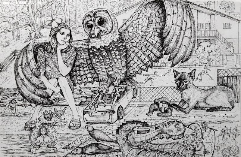 Art Studio PALETTE. Bogdan C. Picture.  Ink Fantasy Imagenation 