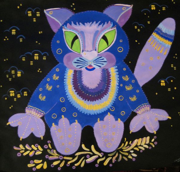 Art Studio PALETTE. Sandra Baiman Picture.  Acrylic   